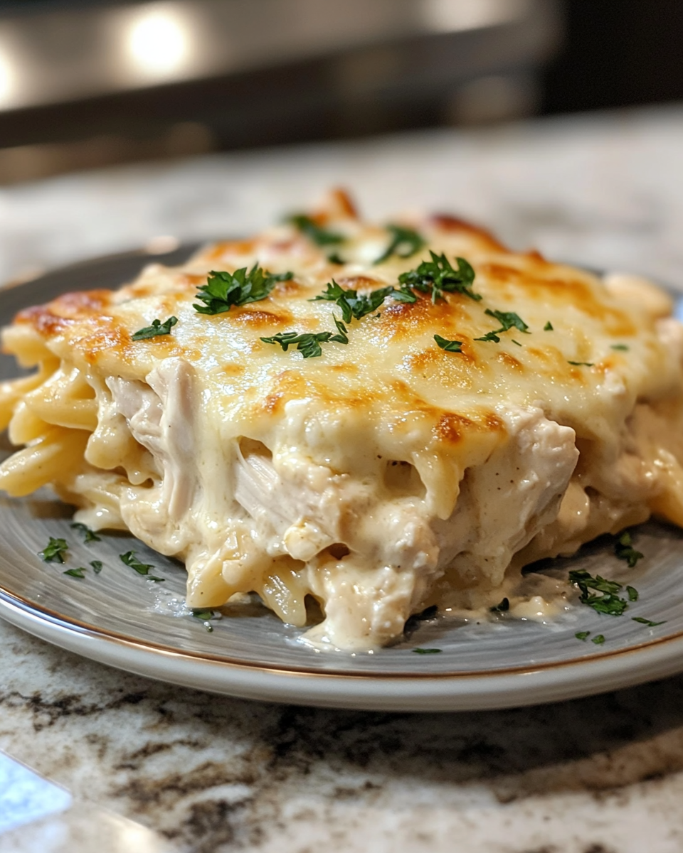 Cheesy Baked Chicken Alfredo Casserole 7 Simple Cozy