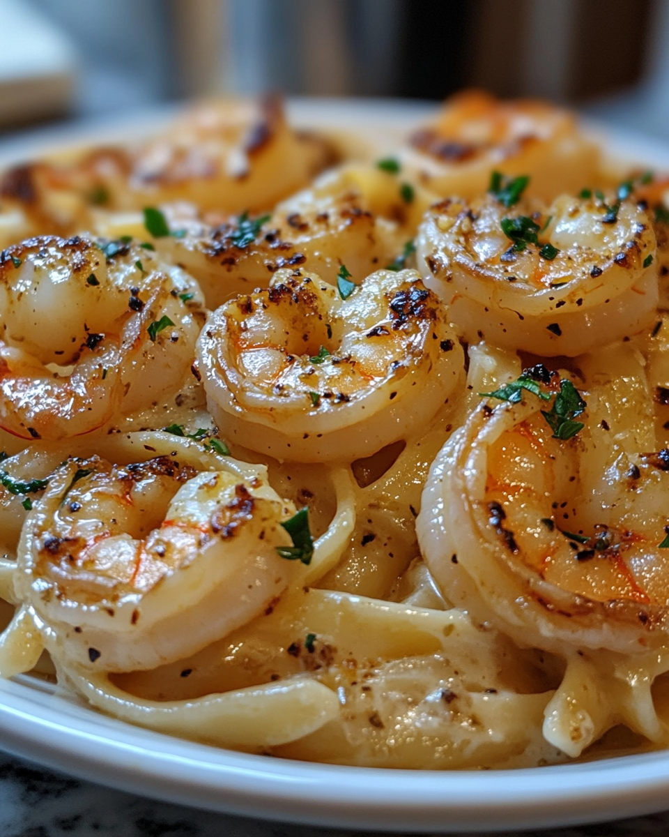 Garlic Shrimp Alfredo Pasta (Easy) 30 Simple Creamy Delight