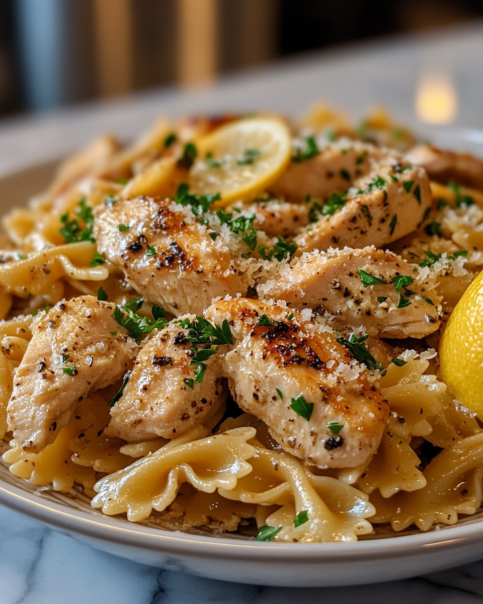 Lemon Herb Chicken Bowtie Pasta 5 Simple Surprising Meal