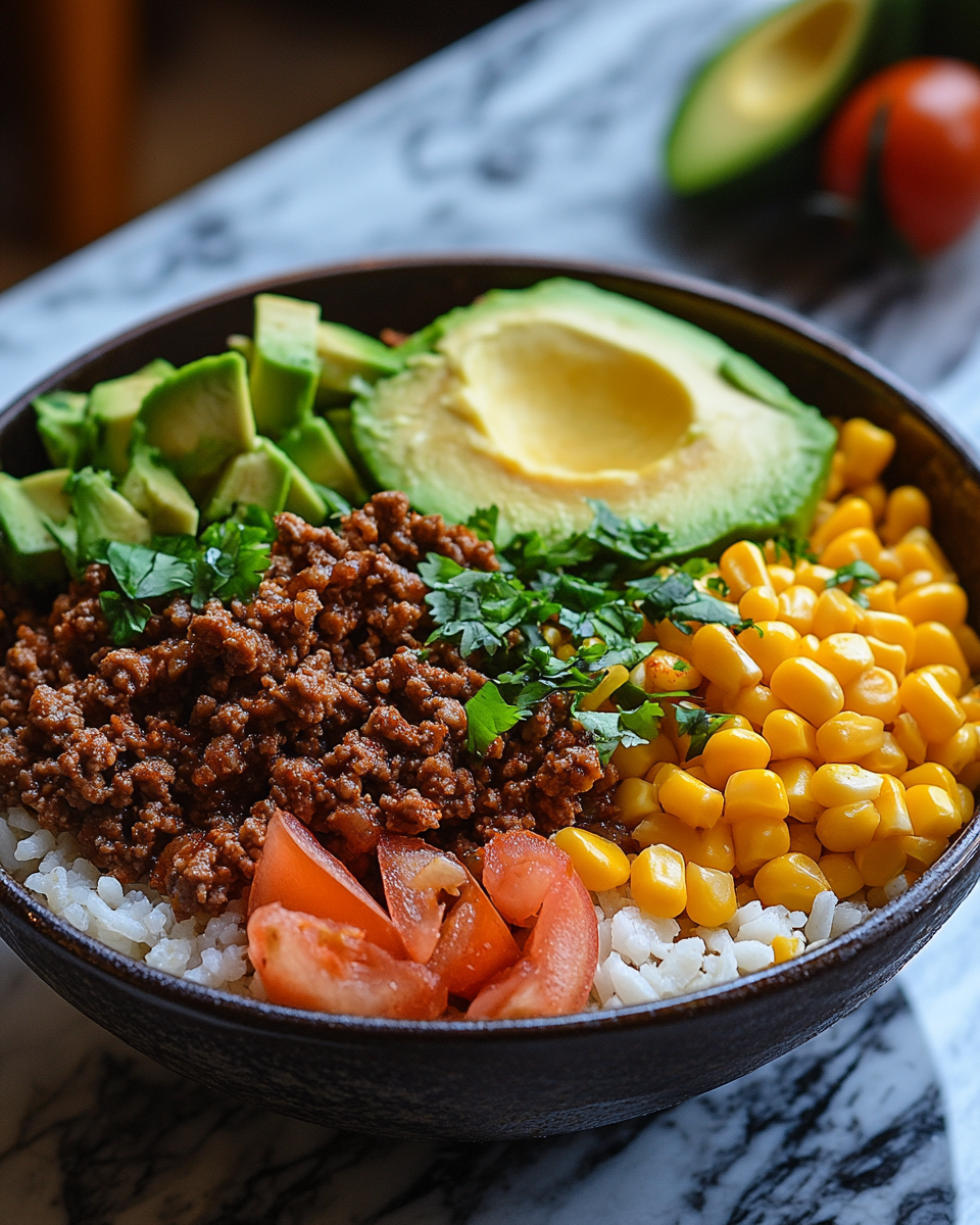 Beef Taco Rice Bowl: 7 Amazing Flavor-Packed Feast