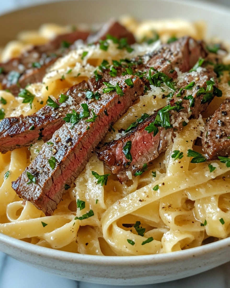 Garlic Butter Steak Pasta for Hearty Dinners