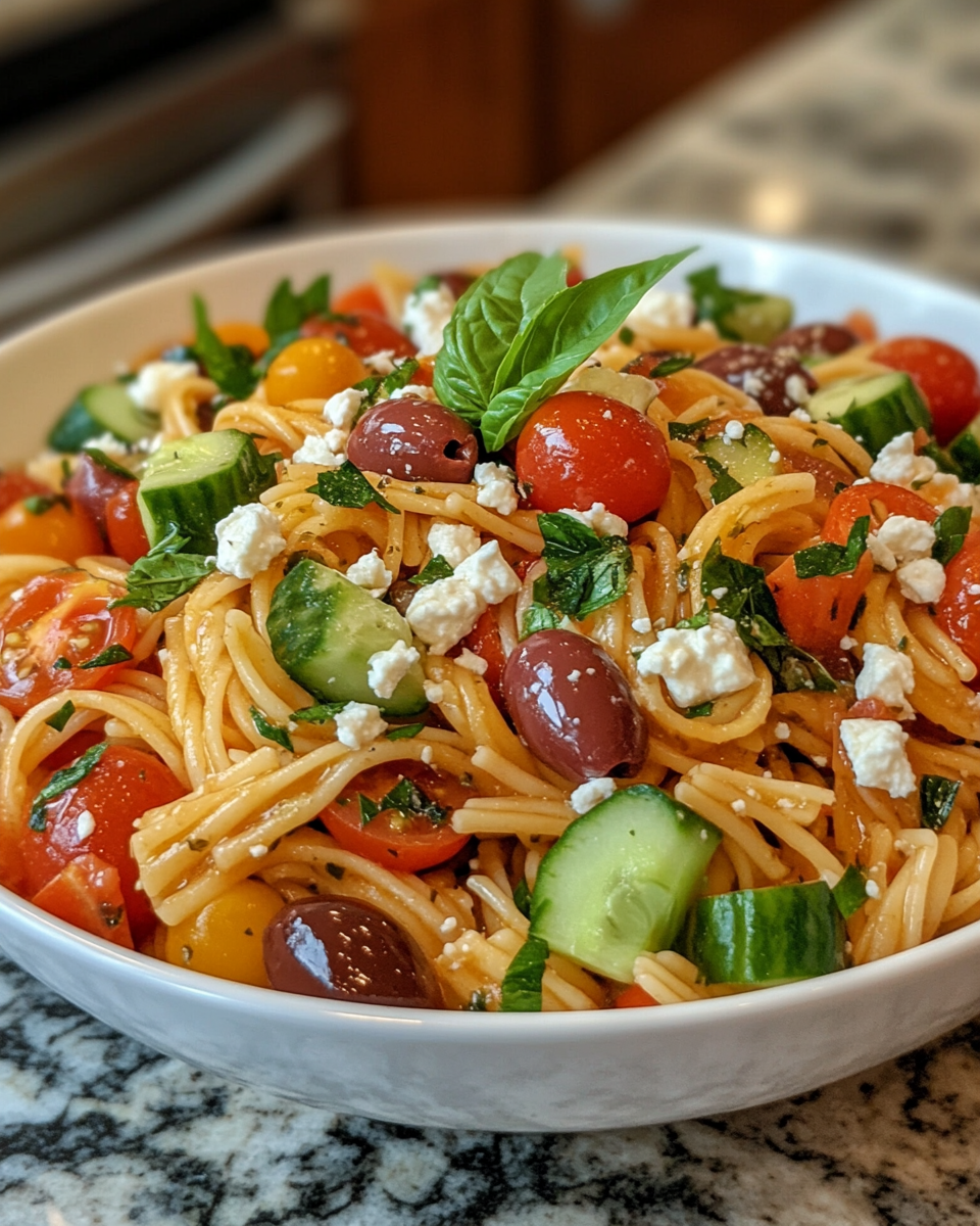 Mediterranean Veggie Pasta with Olive Oil and Roasted Vegetables