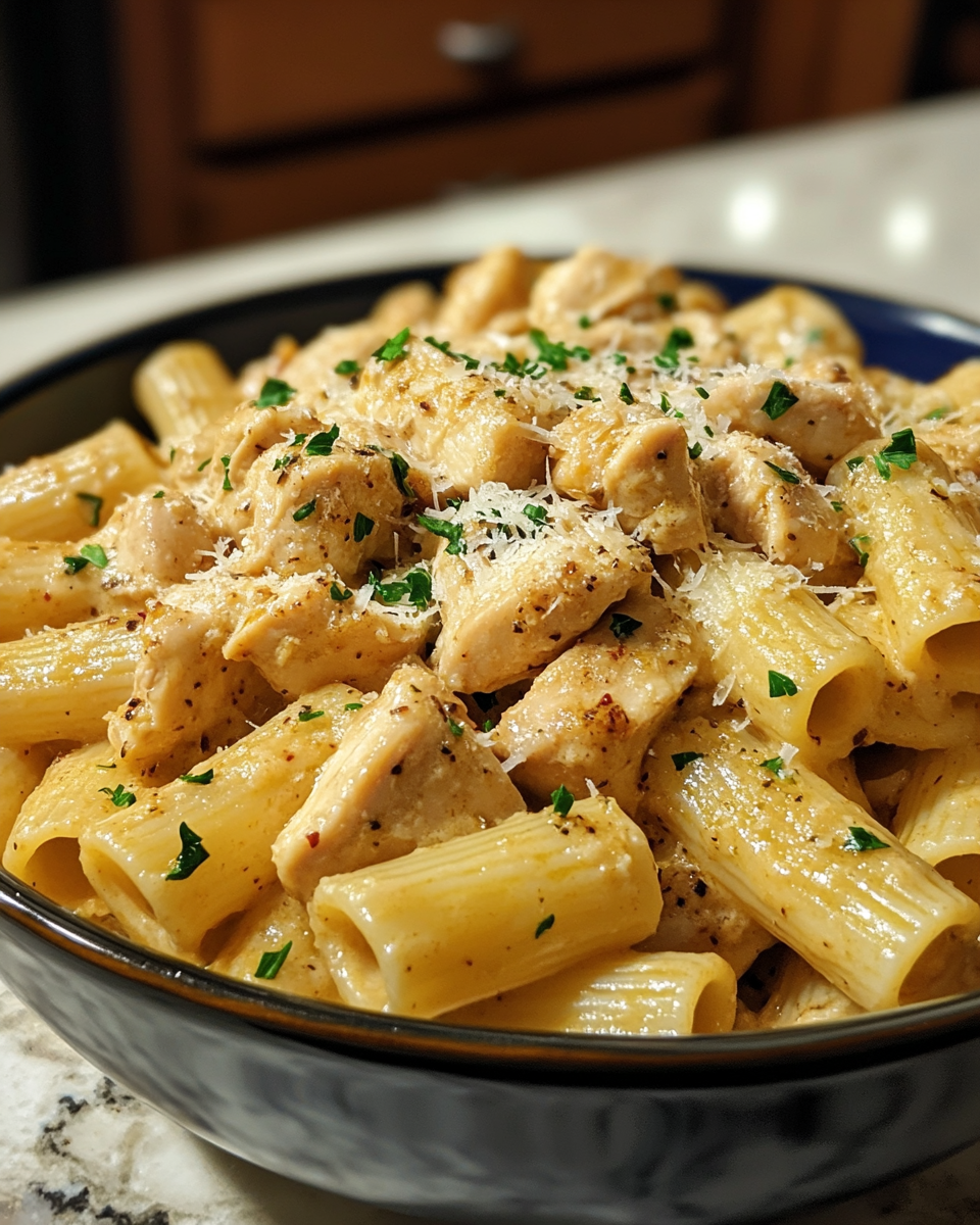 Creamy Garlic Chicken Rigatoni: 5 Simple Comforts